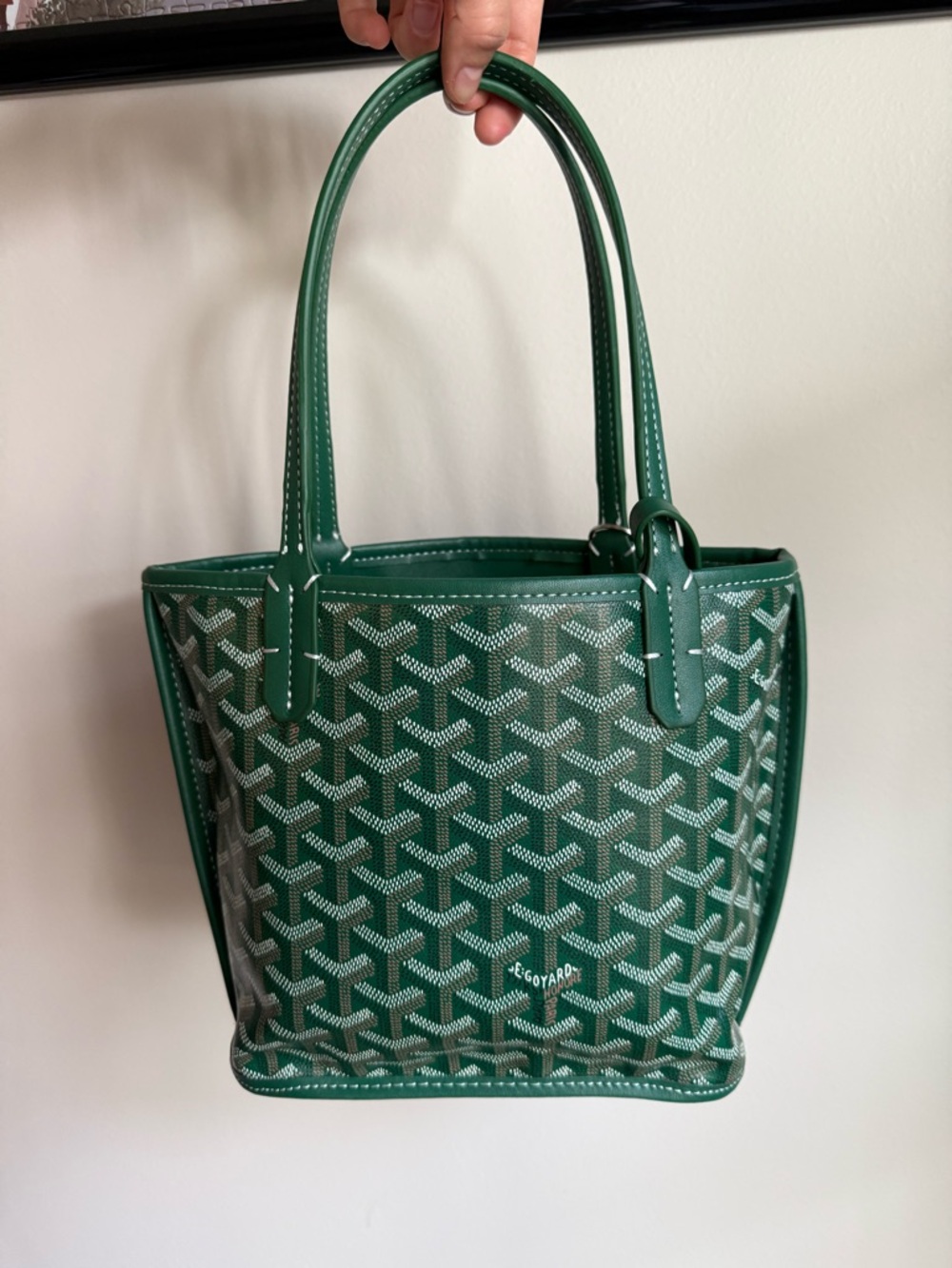 Goyard Mini Anjou - Emerald Patterned Canvas